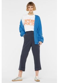 Damen Cardiganunique blau, casual, Gr. ML, SENSES.THE LABEL, unifarben, Material: 67% Polyacryl, 14% Polyester, 12% Polyamid, 7% Elasthan,