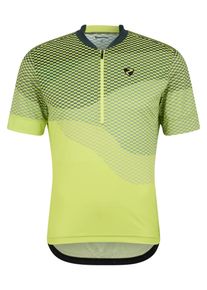 Ziener Herren Radtrikot "NEMIC-Z"bitter lemon, Gr. 52, Obermaterial: 100% Polyester; Obermaterial 2: 90% Polyester, 10% Elasthan, Trikots
