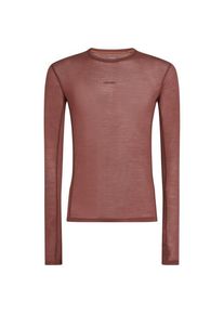 Langarm Unterhemde Icebreaker Merino 75 Cool-Lite Featherlight L/S Crewe Herren (Gr L |braun)