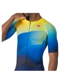 Castelli Free Sanremo Tri Suit S/S Radeinteiler Herren (Gr 3XL |blau |wasserdicht)