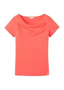 Tranquillo Shirt mit Wasserfallausschnitt T-Shirt Damen (Gr XL |rot)