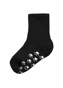 Joha 721 Wool Sock Anti-Slip Hüttenschuhe Kinder Freizeit (Gr 15-18 |schwarz)