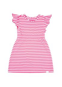 MaxiMo Mini Girl Kleid A-Linie Jersey Flügelärmel Kleid Kinder Freizeit (Gr 122/128 |rosa)