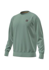 Timberland Woven Badge Loopback Crew Neck Pullover Herren (Gr M |türkis)