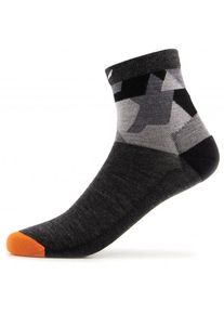 Salewa Pedroc Camu All Mountain QRT Sock Wandersocken Herren (Gr 39-41 |schwarz)