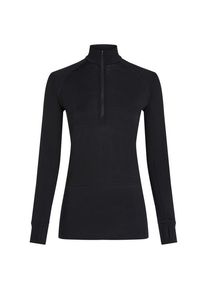 Icebreaker Merino 125 Zoneknit L/S Half Zip Merinounterwäsche Damen (Gr S |schwarz)