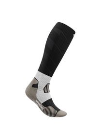 Laufsocken Bauerfeind Sports Trail Run Compression Socks Herren (Gr 46-49 - S: 31-36 cm |schwarz/grau)