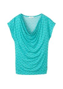 T-Shirt Tranquillo Lockeres Shirt aus Ecovero Viskose Damen (Gr XL |türkis)