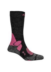 P.A.C. 41 Trekking Merino Stability Wandersocken Damen (Gr 35-37 |schwarz)