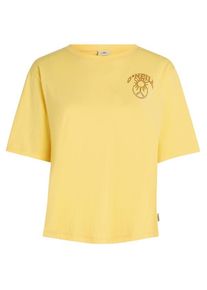 O`Neill O'Neill Summer Musthaves Back Print T-Shirt T-Shirt Damen Alltag (Gr L |beige/gelb)