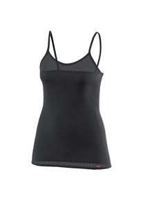 Löffler Löffler Spaghetti Top Grid Transtex Light Kunstfaserunterwäsche Damen (Gr 38 |schwarz/grau)