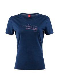 Löffler Löffler Printshirt Country Merino-Tencel Merinoshirt Damen (Gr 42 |blau)