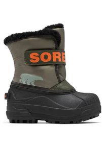 Sorel Snow Commander Winterschuhe Kinder Freizeit (Gr 12K |schwarz |wasserdicht)