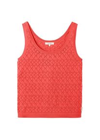 Top Tranquillo Ajour Strick-Top Damen (Gr L |rot)