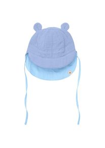 Huttelihut Summer Hat Bear Ears Muslin Hut Kinder Freizeit (Gr 50/56 |lila)