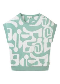 Tranquillo Strick-Shirt aus Biobaumwolle T-Shirt Damen (Gr M |türkis)