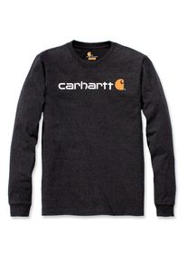 Pullove Carhartt Core Logo L/S Herren (Gr L |schwarz)