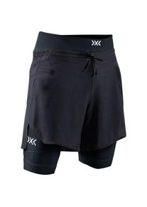 X-Bionic Effektor 2in1 Shorts Laufshorts Herren (Gr S |schwarz/blau)