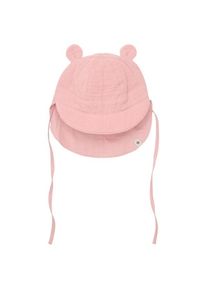 Hut Huttelihut Summer Hat Bear Ears Muslin Kinder (Gr 62/68 |rosa)