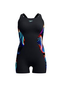 Speedo Digital Printed Legsuit Badeanzug Damen (Gr 40 |schwarz)