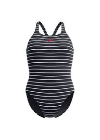 Badeanzug Speedo Eco Endurance+ Printed Medalist Damen (Gr 34 |schwarz/grau)