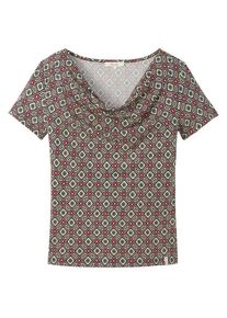 Tranquillo Wasserfall-Shirt Kleid Damen (Gr M |grau/braun)