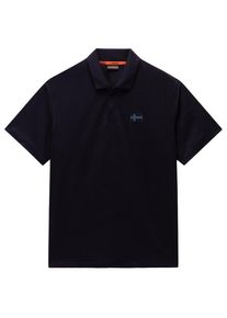 Polo-Shirt Napapijri E-Sorano S/S Herren (Gr M |schwarz)