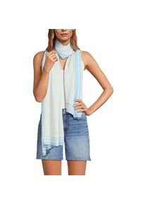 LANDS' END Flie&szlig;ender Schal, Damen,  Blau, Viskose, by Lands' End