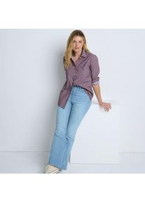 LANDS' END Skinny Fit Recover Schlagjeans High Waist, Damen,  Blau, Baumwolle/Elasthan/Polyester, by Lands' End