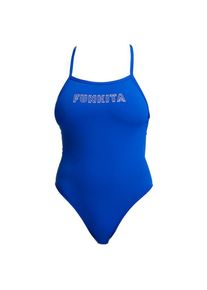 Funkita Tie Me Tight One Piece Badeanzug Damen Schwimmen (Gr 42 |blau)