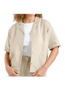 DEDICATED Shirt Torup Linen Bluse Damen (Gr M |beige)