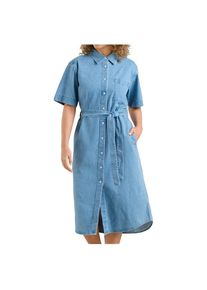 DEDICATED Shirt Dress Ripa Denim Kleid Damen (Gr XS |blau)