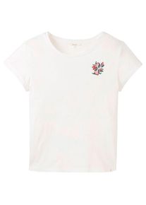 T-Shirt Tranquillo T-Shirt mit Stickerei Damen (Gr L |weiß)