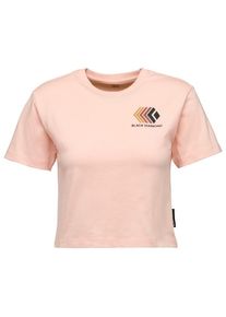 Black Diamond Faded Crop S/S Tee T-Shirt Women (Größe S |rosa)