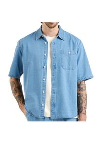 DEDICATED Shirt Skalhamn Denim Hemd Herren (Gr M |blau)