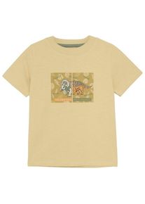 Minymo T-Shirt S/S Slub Yarn Dino T-Shirt Kinder (Gr 92 |beige)