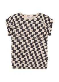 DEDICATED T-Shirt Visby Pepita Cats T-Shirt Damen (Gr XL |grau)