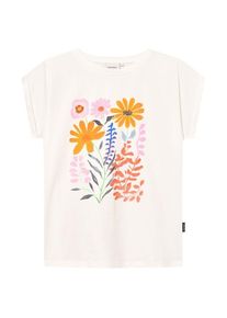 DEDICATED T-Shirt Visby Summer Flowers T-Shirt Damen (Gr L |weiß)