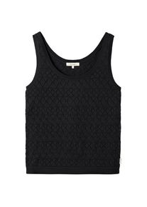 Tranquillo Ajour Strick-Top Top Damen (Gr L |schwarz)