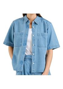DEDICATED Shirt Stensvik Denim Bluse Damen (Gr XS |blau)