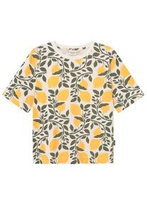 DEDICATED T-Shirt Vadstena Lemon Branches T-Shirt Damen (Gr L |beige)