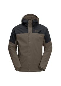 Jack Wolfskin Kammweg 2L Jacket Softshelljacke Herren (Gr M |braun |wasserdicht)