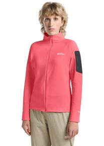 Jack Wolfskin Damen Fleecejacke "PRELIGHT FZ W"sunset, coral, Gr. M, Oberstoff: 92% POLYESTER, 8% ELASTHAN; Kontrastmaterial 1: 100% POLYESTER ;