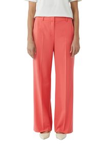 comma, COMMA Damen Stoffhoselight lobster, casual, Gr. 44, unifarben, Web, Obermaterial: 48% Polyester, 48% Viskose, 4% Elasthan, Hosen, mit Bundfalte