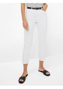Brax Damen Five-Pocket-Hose Style CAROLA S WHITE, denim weiß, Gr. 46K