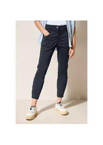 3/4-Hose Cecil ""Style Scarlett"", Damen, Gr. 33, Länge 26, blau (universal blau), Web, Obermaterial: 97% Baumwolle, 3% Elasthan, unifarben, casual, tailliert 3/4-Länge, Hosen, 3/4 Länge im 4-Pocket-Stil