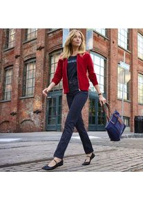 LANDS' END Straight Fit Recover High Waist Jeans, Damen,  Blau, Baumwoll-Mischung, by Lands' End