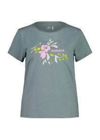 T-Shirt maloja OssiM. Damen (Gr L |grau/türkis)