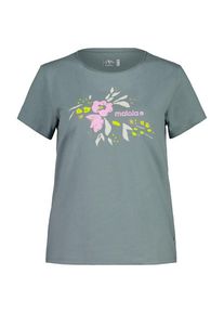T-Shirt maloja OssiM. Damen (Gr L |grau/türkis)