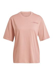 T-Shirt adidas terrex Xploric Logo T-Shirt Damen (Gr XL |rosa)